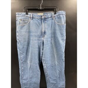 LL BEAN‎ DOUBLE L FLANNEL LINED Natural Fit Comfort Waist Denim 40x32 Jeans